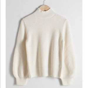 &otherstories White Balloon Sleeve sweater